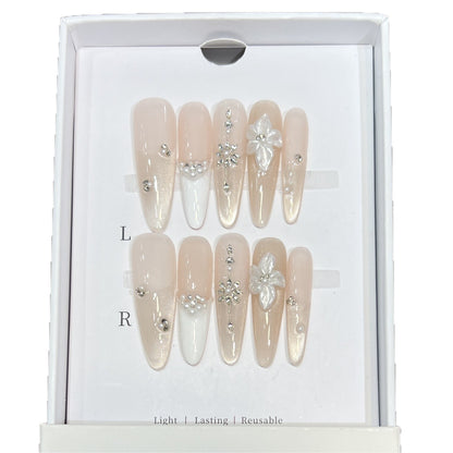 Ornate Press-On Nail Design Acalora