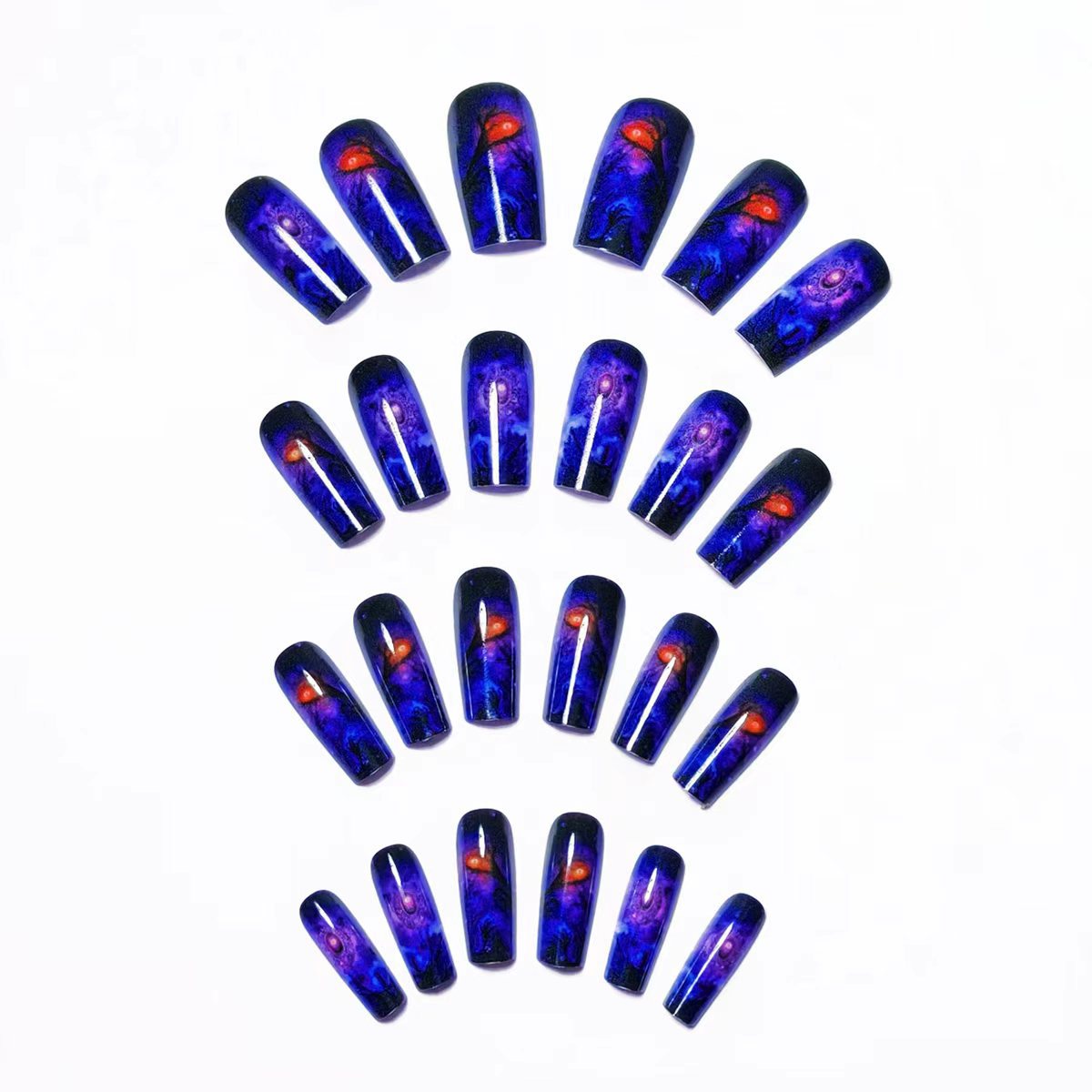 Cosmic-Inspired Nail Art Acalora