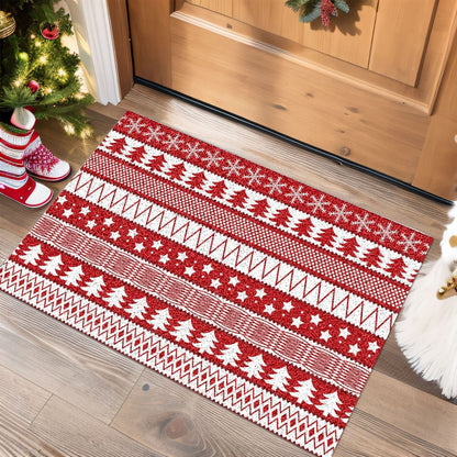 Festive Holiday-Themed Door Mat