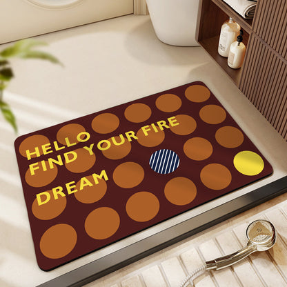 Decorative Honeycomb Bath Mat Acalora