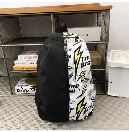 Graphic Print Backpack Acalora