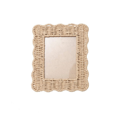 Playful picture frame in rattan style Acalora