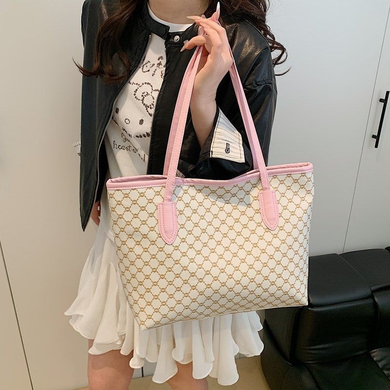 Elegant Geometric Pattern Tote Bag Acalora