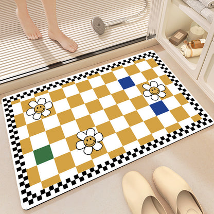 Decorative Honeycomb Bath Mat Acalora