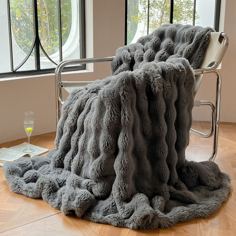 Luxurious Textured Soft Throw Blanket