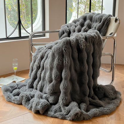 Luxurious Textured Soft Throw Blanket