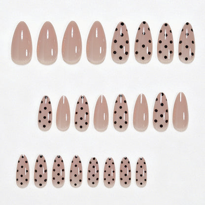 Elegant Long Almond Press-On Nail Art Acalora