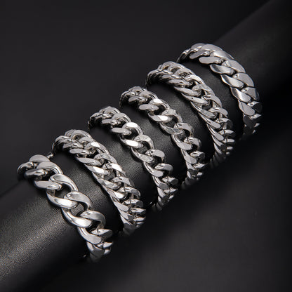 Bold Cuban Link Chain Bracelet Acalora