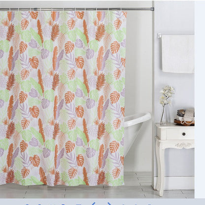 Floral Patterned Shower Curtain