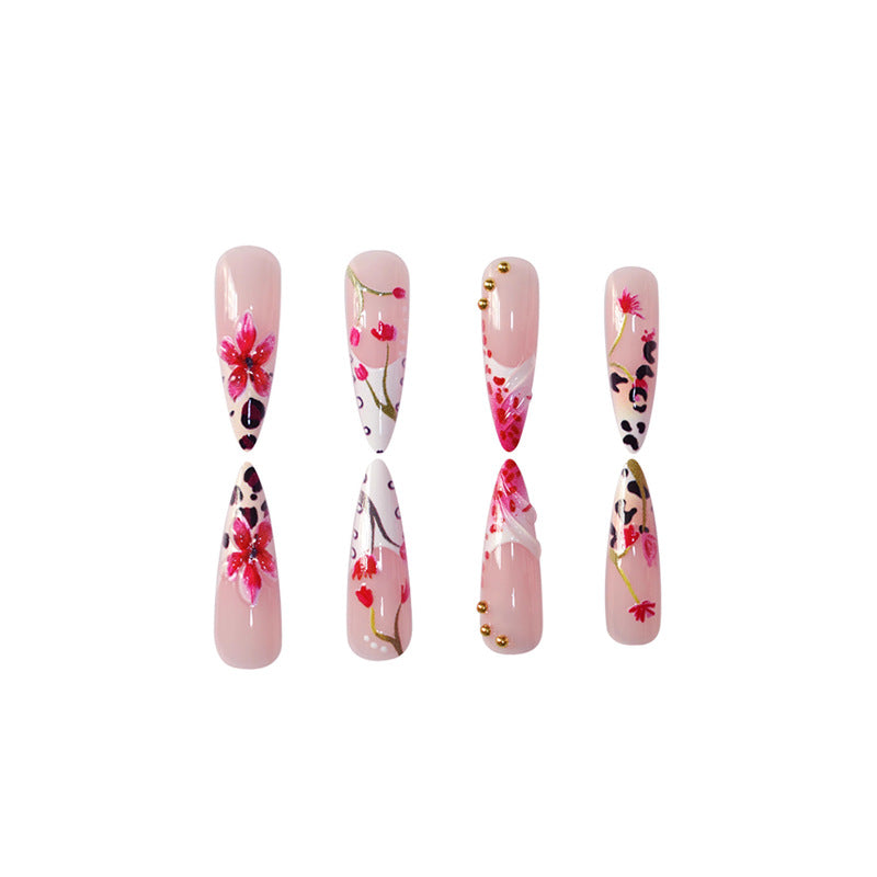 Premium Floral Acrylic Nail Art Set Acalora