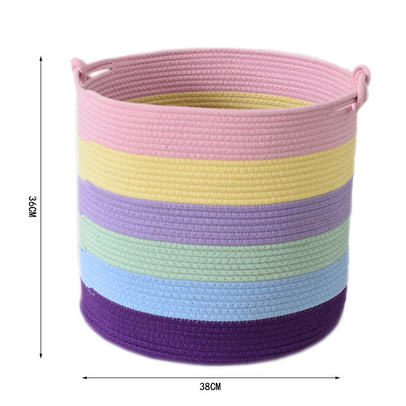Modern storage basket with handles Acalora
