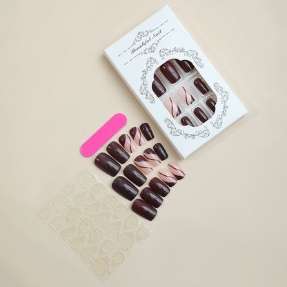 Premium Press-On Nail Art Set with Elegant Designs Acalora