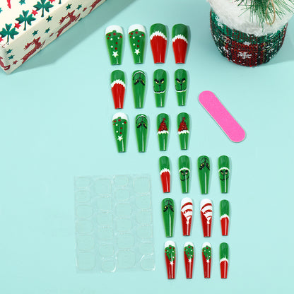 Festive artificial nails with Christmas motifs Acalora