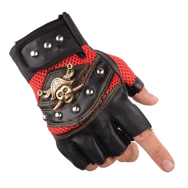 Men's Biker gloves with breathable mesh material and robust design Brehn