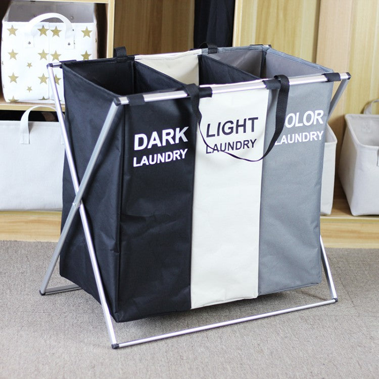 Laundry separation basket with sturdy handles Acalora