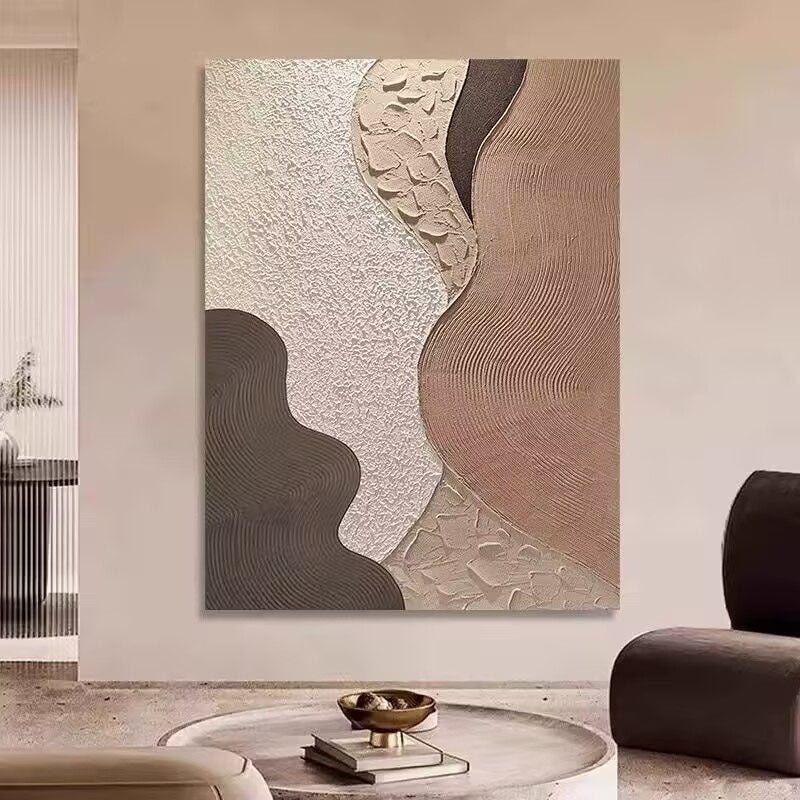 Textured Layered Abstract Wall Art