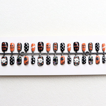 Festive Halloween-Themed Press-On Nail Set Acalora