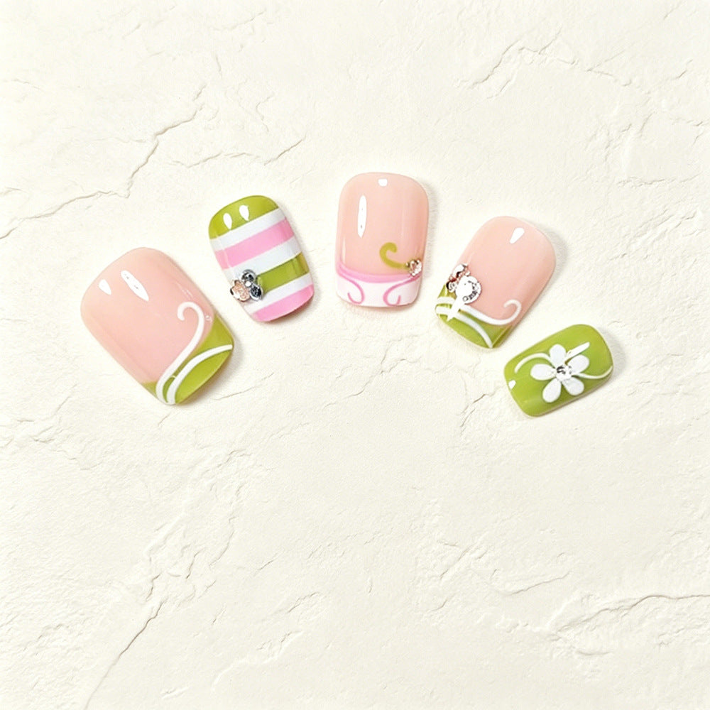 Decorative Press-On Nail Art Tips Acalora