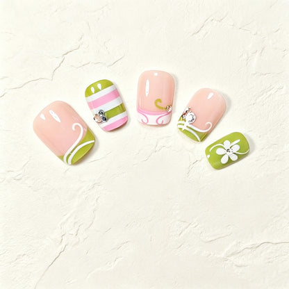 Decorative Press-On Nail Art Tips Acalora