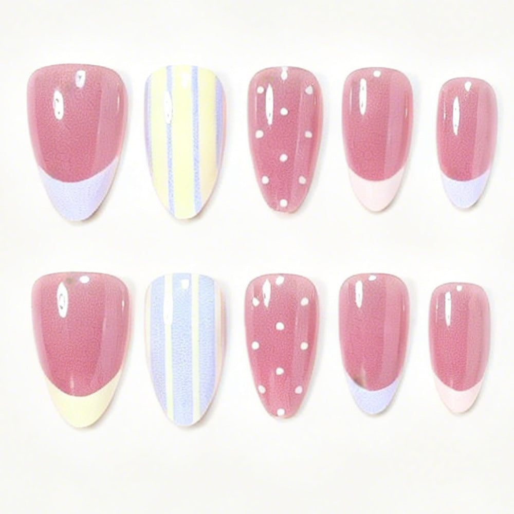 Artistic Press-On Nail Tips with Unique Patterns Acalora