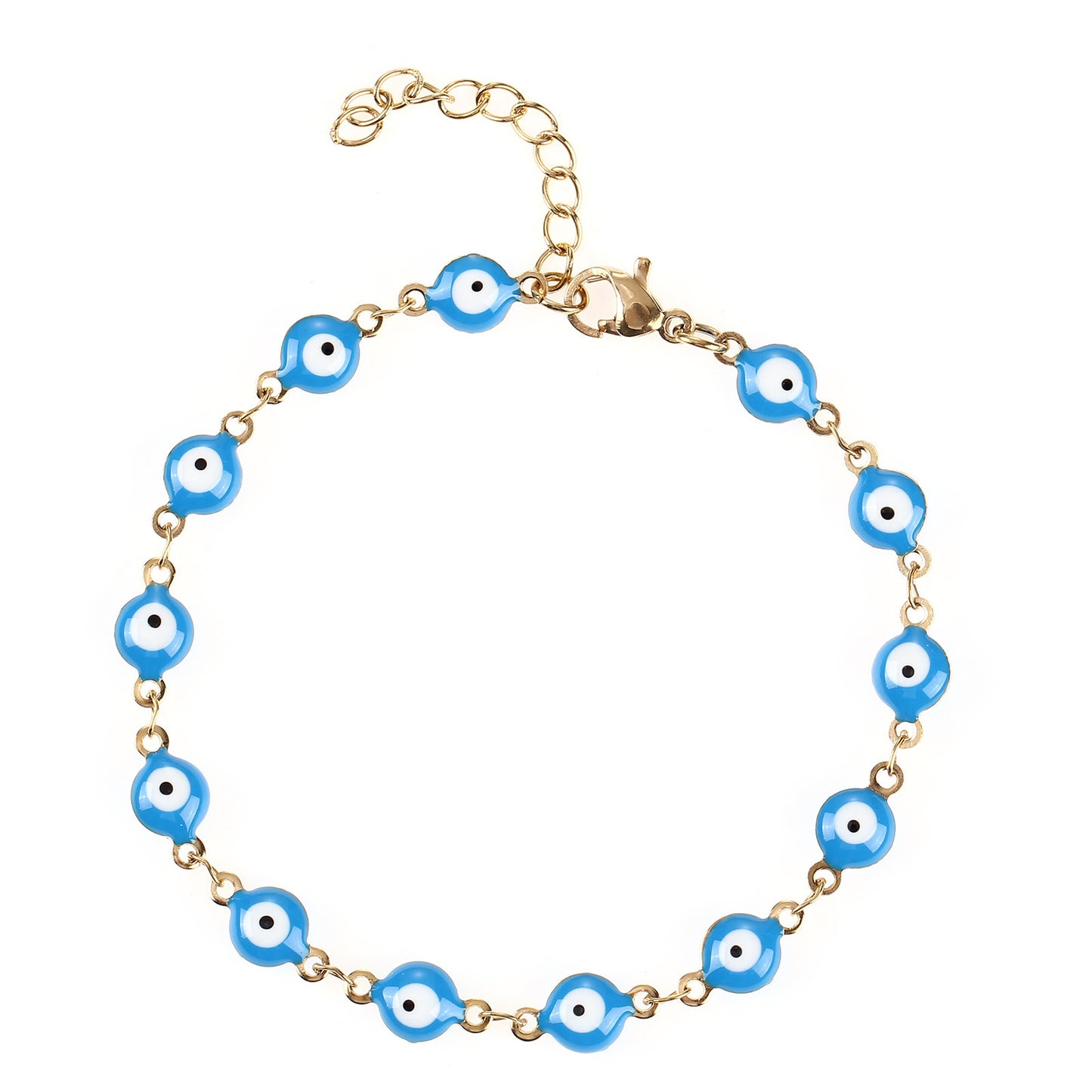 Colorful Evil Eye Charm Bracelet Acalora