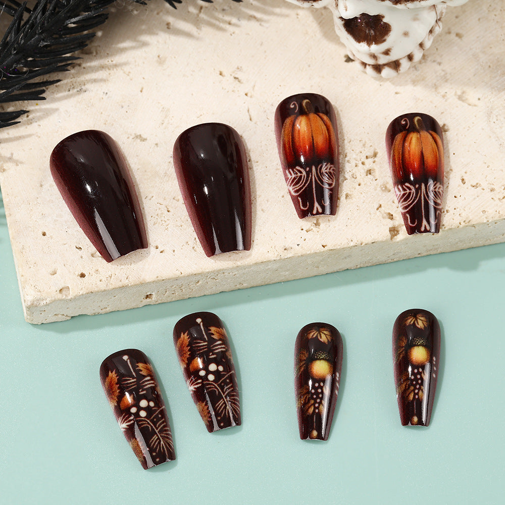 Artificial nails with autumn design Acalora