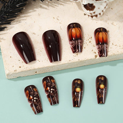 Artificial nails with autumn design Acalora
