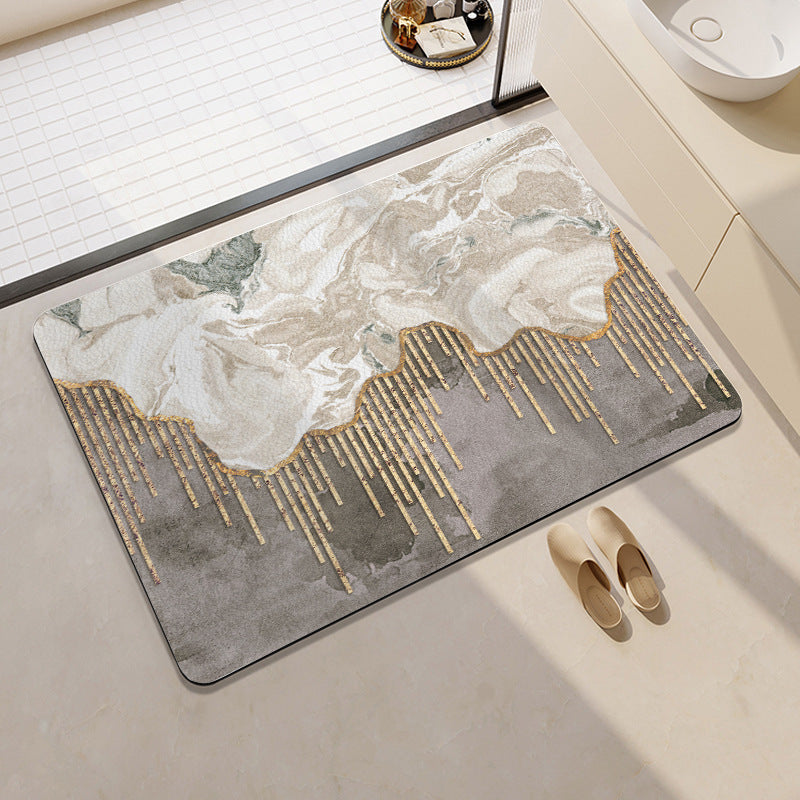 Playful Cat-Themed Bath Rug