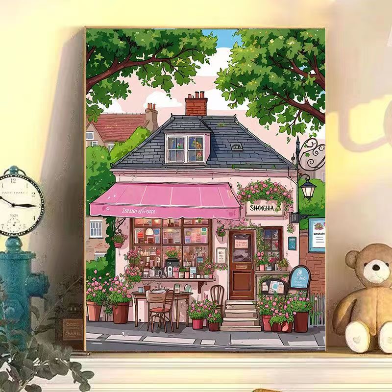 Urban Café Landscape Wall Art