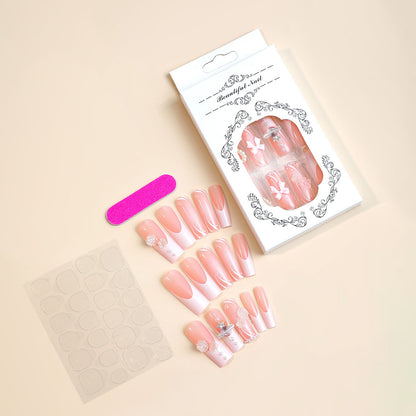 Elegant Full-Cover Press-On Nail Set Acalora