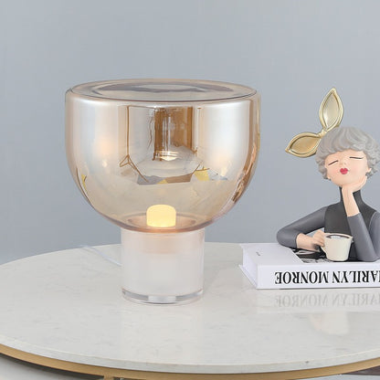 Modern Sculptural Glass Table Lamp