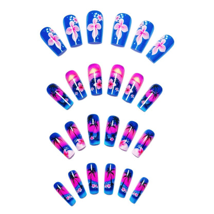 Tropical Sunset Nail Art Acalora 1788155449