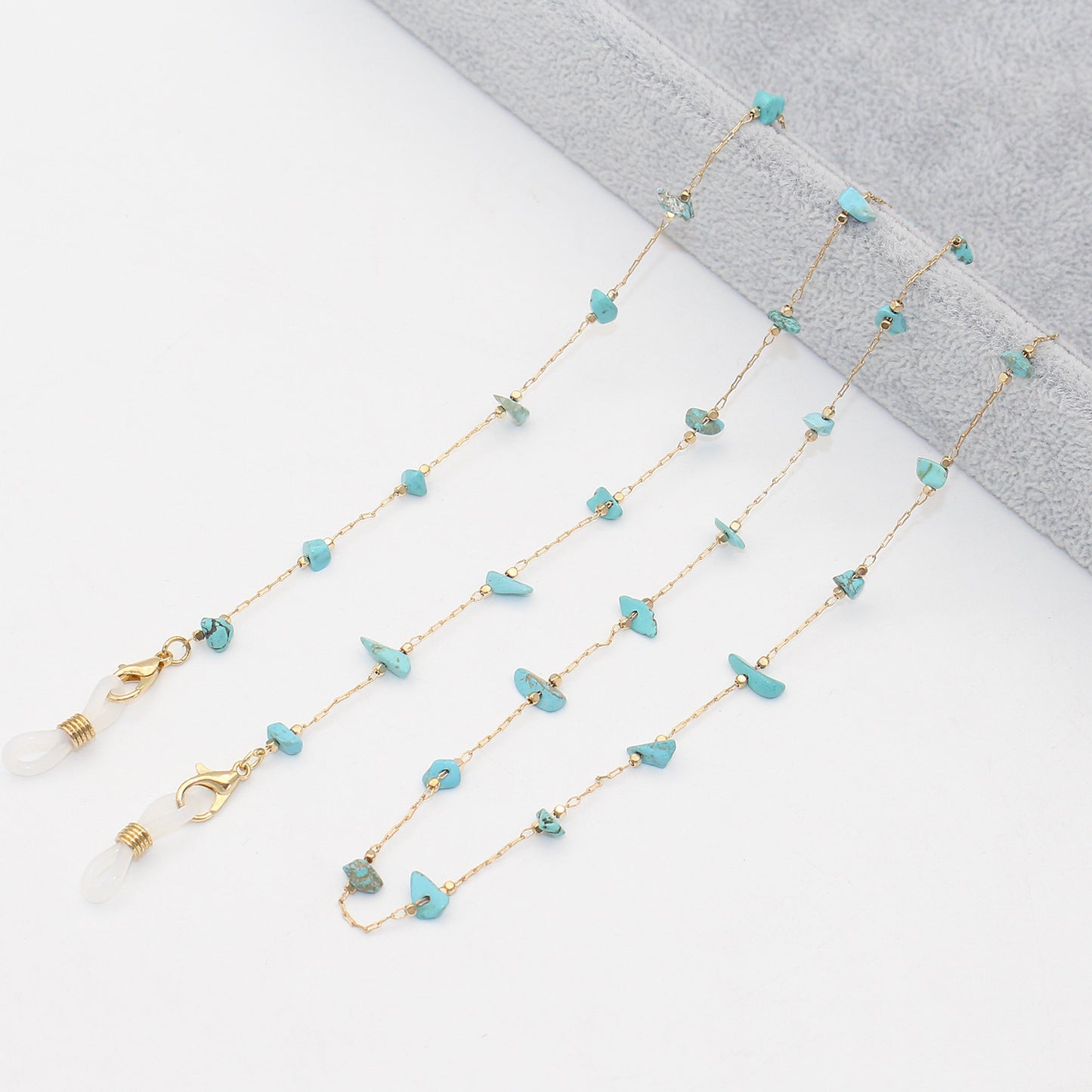 Elegant Crystal-Embellished Eyewear Chain Acalora