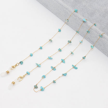 Elegant Crystal-Embellished Eyewear Chain Acalora