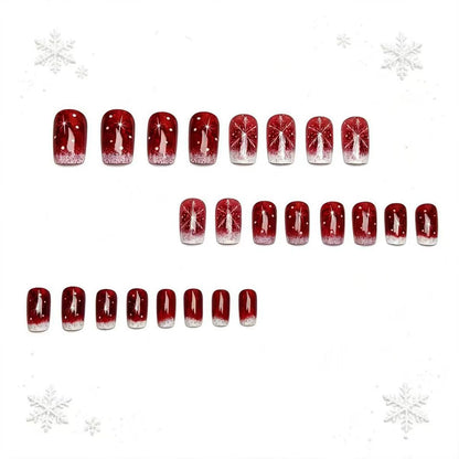 Festive Glittering Ombre Nail Art Acalora