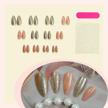 Glamorous Glittered Press-On Nail Set Acalora