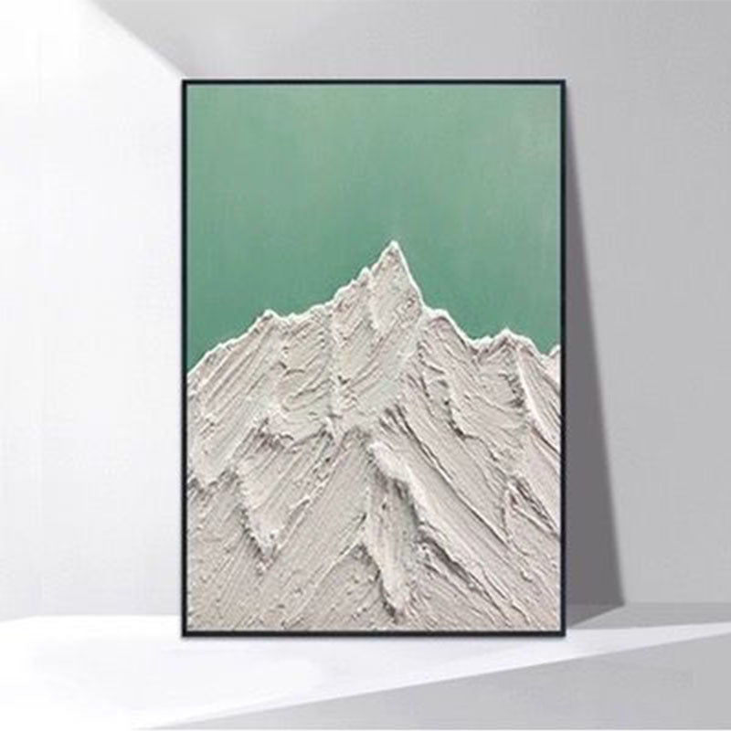 Textured Abstract Mountain Landscape Canvas Art