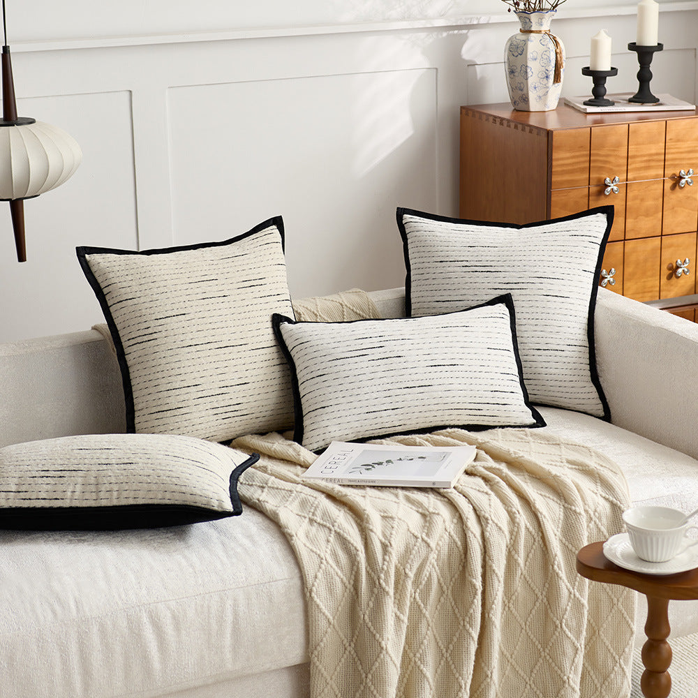 Chic Textured Decorative Cushion
