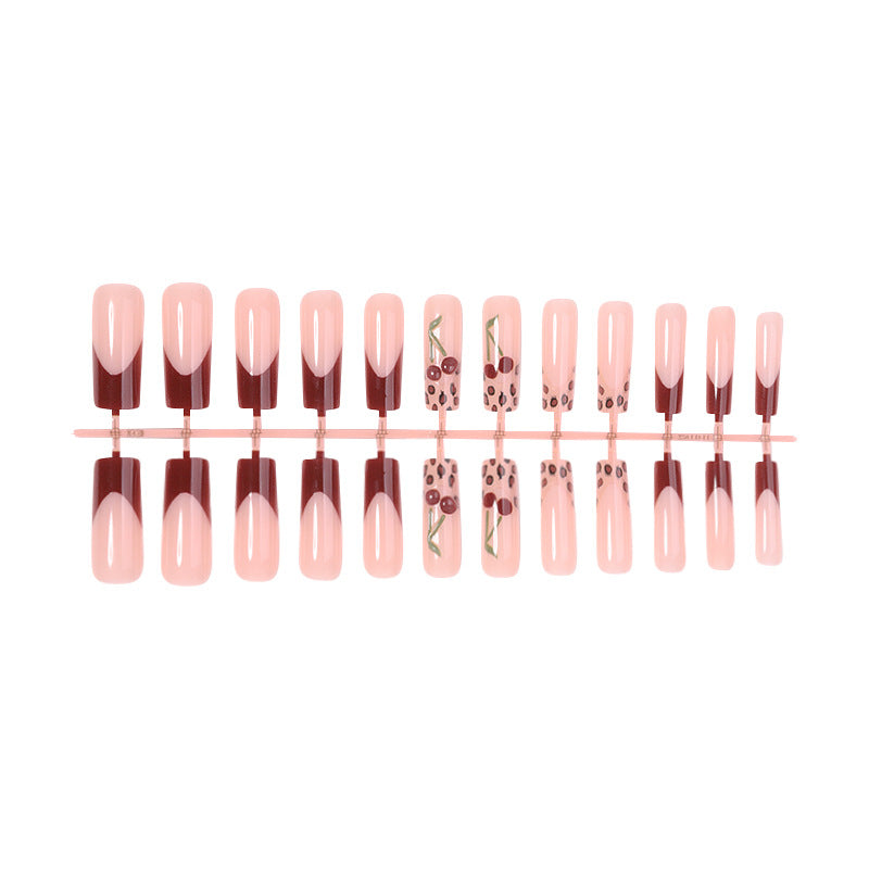 Artistic Floral Press-On Nail Set Acalora