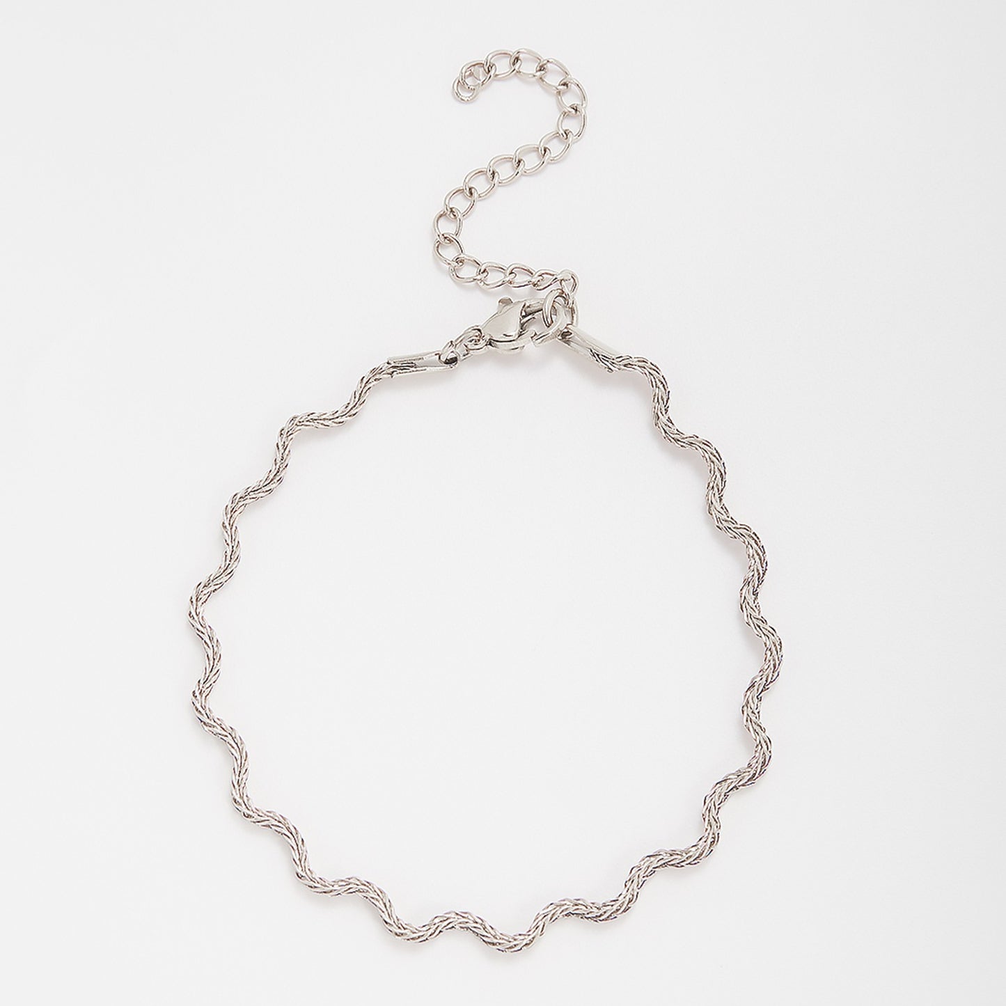 Elegant Wavy Chain Necklace Acalora
