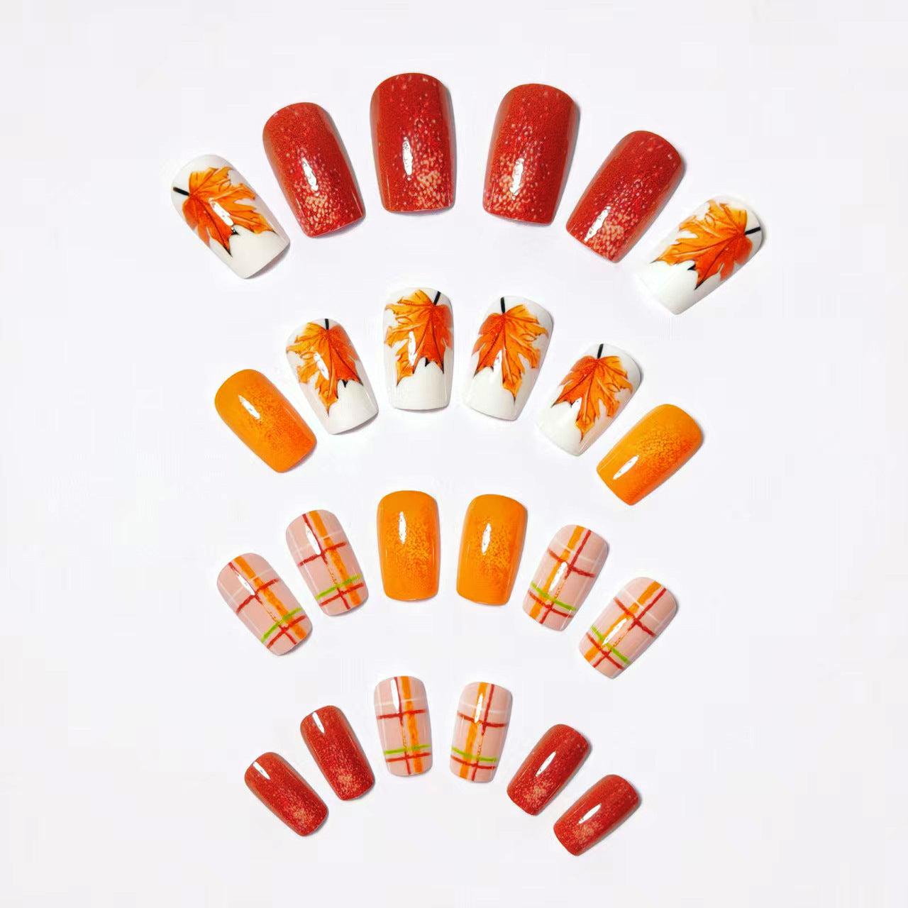 Autumn Leaf Design Nail Art Acalora