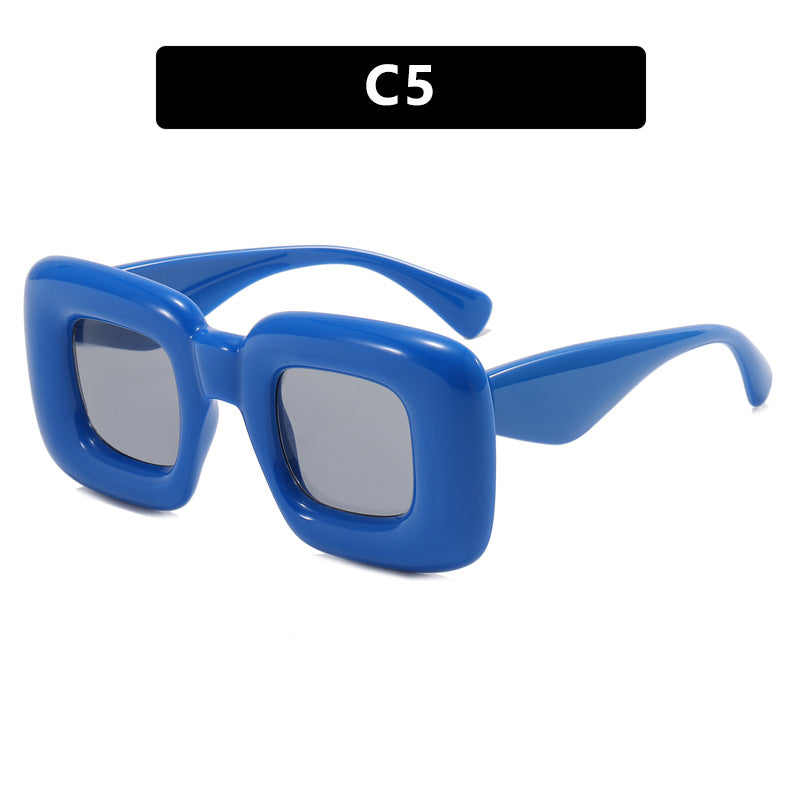 Women rectangular sunglasses with wide frame and protective UV filter Kalsten