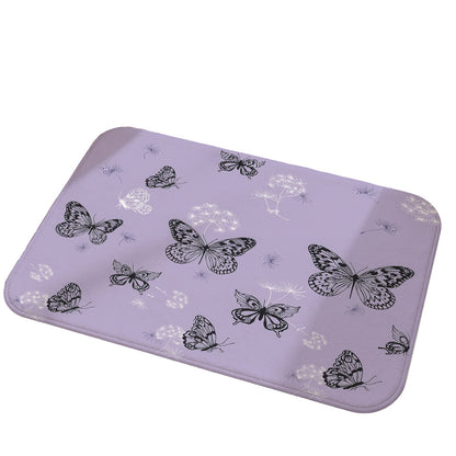 Unisex Elegant Butterfly Print Area Rug