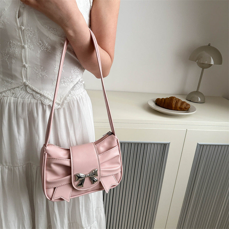Elegant Bow Accent Shoulder Bag Acalora