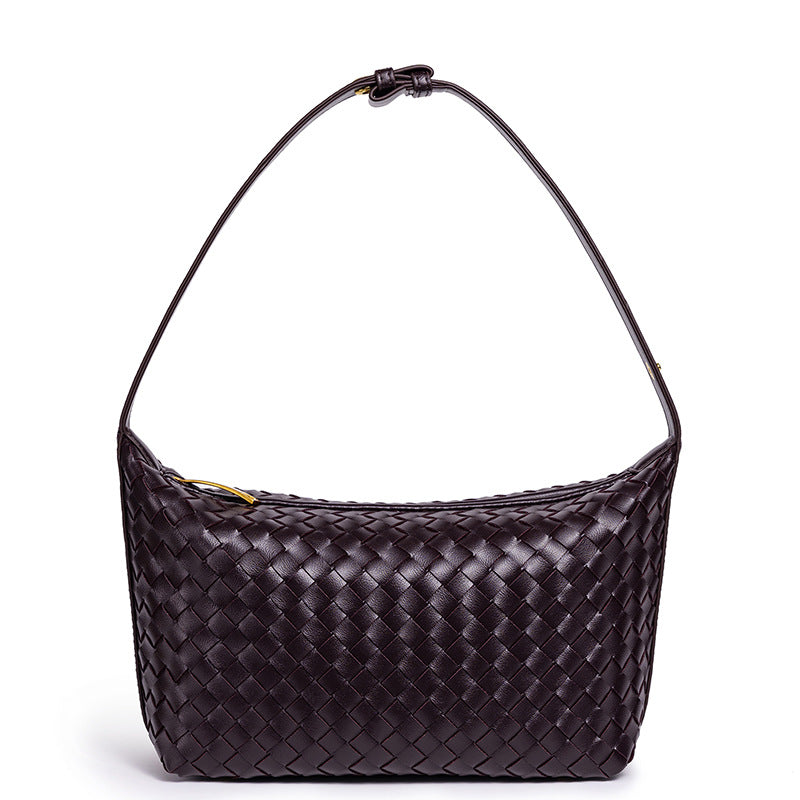 Braided Vegan Leather Shoulder Bag Acalora