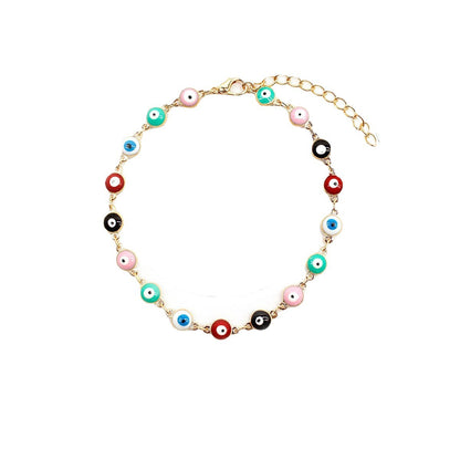 Colorful Evil Eye Charm Bracelet Acalora 1788164266
