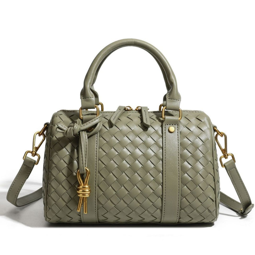 Woven Leather Handbag Acalora
