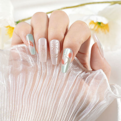 Intricate Design Press-On Nail Set Acalora