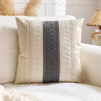 Decorative Knit Textured Throw Pillow
