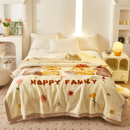 Decorative Fleece Throw Blanket